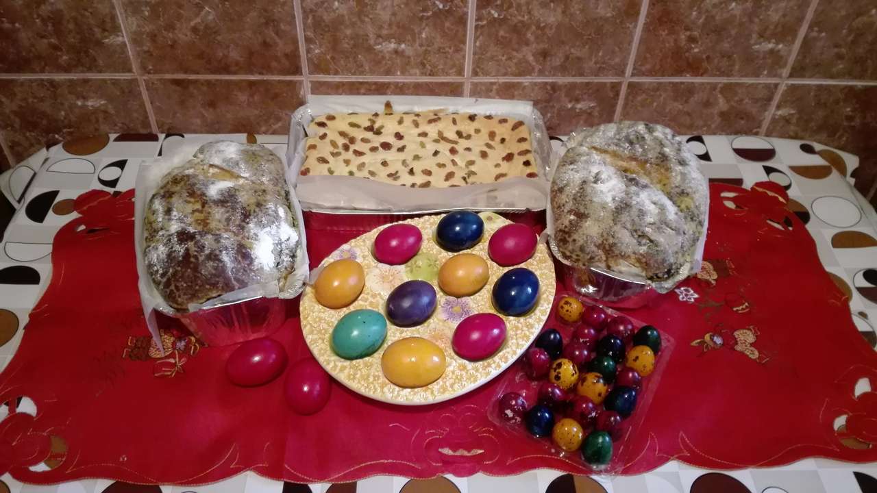 easter food puzzle online from photo