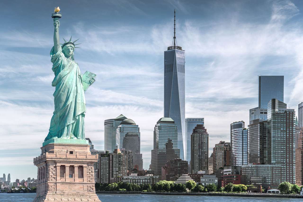 Статуята на свободата в Ню Йорк онлайн пъзел