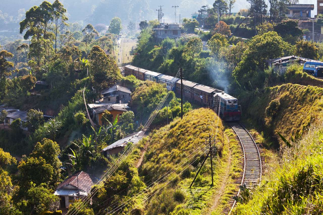 Rail de Sri Lanka puzzle online din fotografie