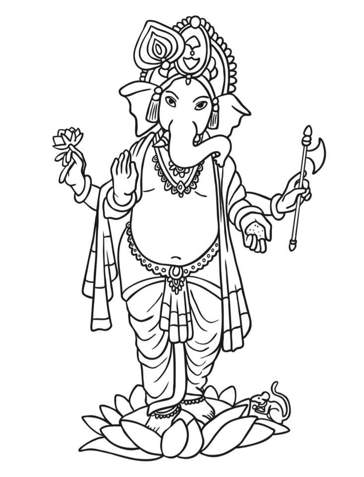 Ganesh 2. puzzle online din fotografie