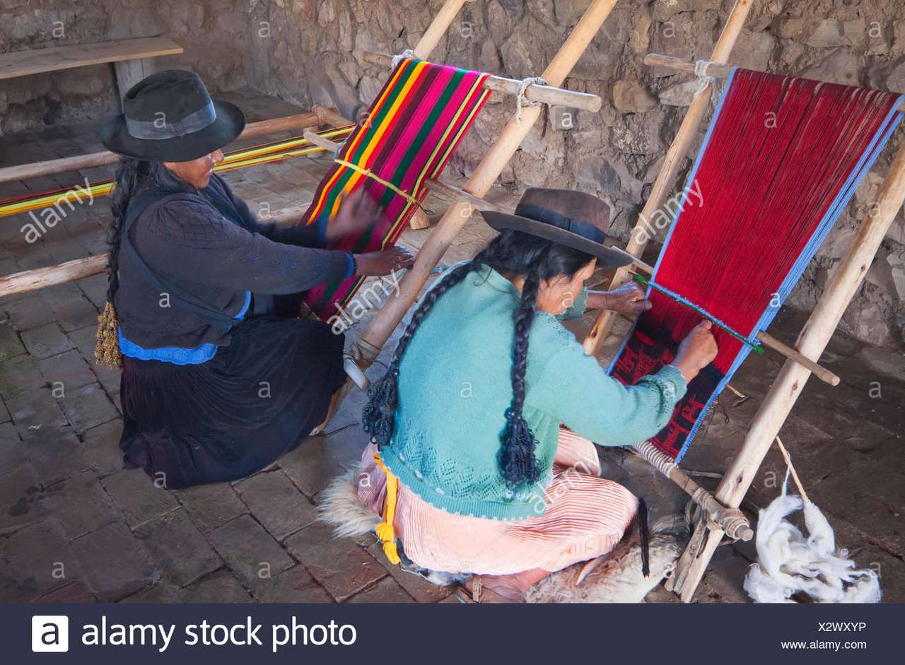 Mujeres tejiendo puzzle online a partir de foto