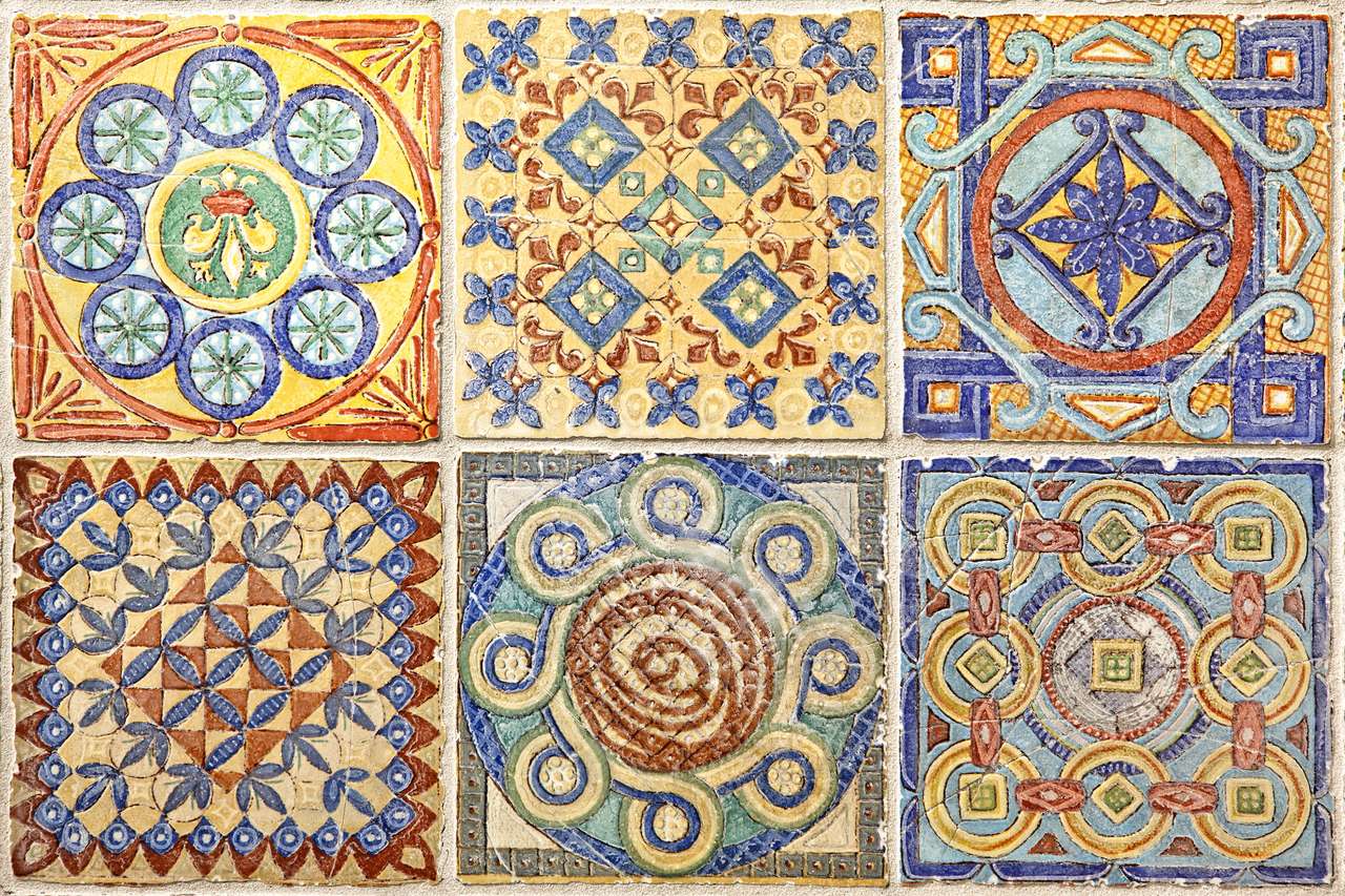 Azulejos ornamentales puzzle online a partir de foto