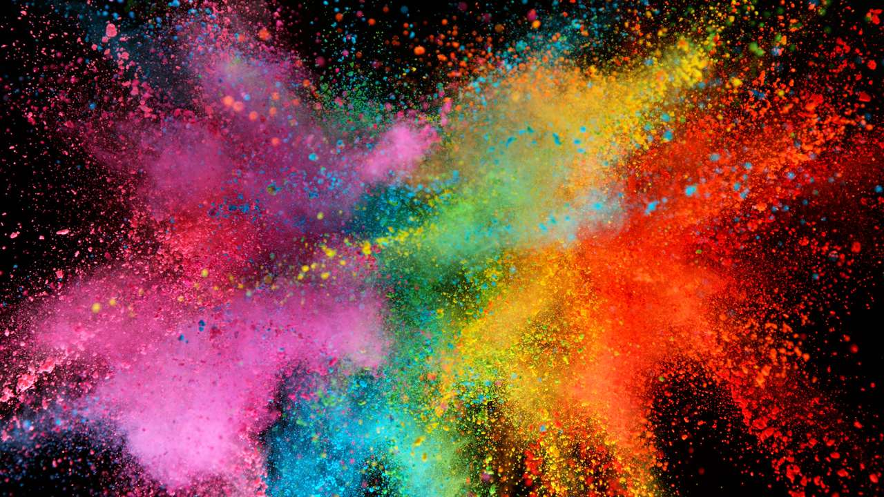 Έκρηξη χρωμάτων online παζλ