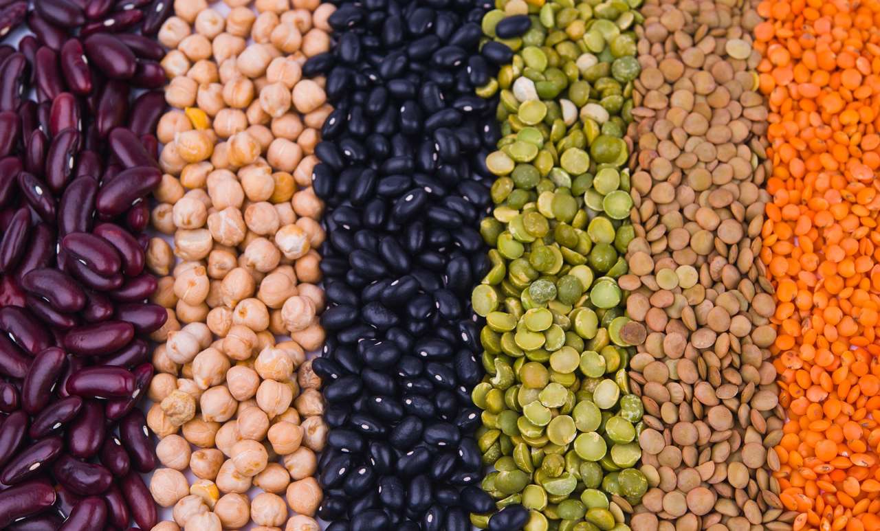 Lentils and beans puzzle online from photo