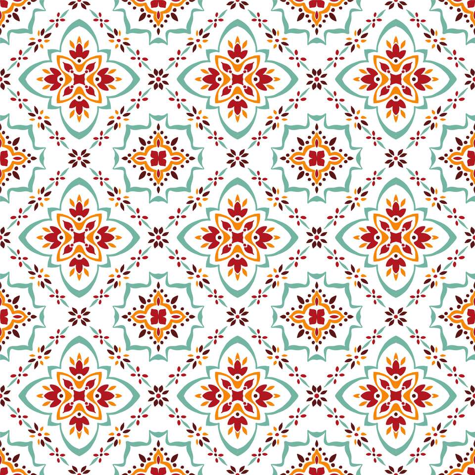 Talavera pattern puzzle online from photo