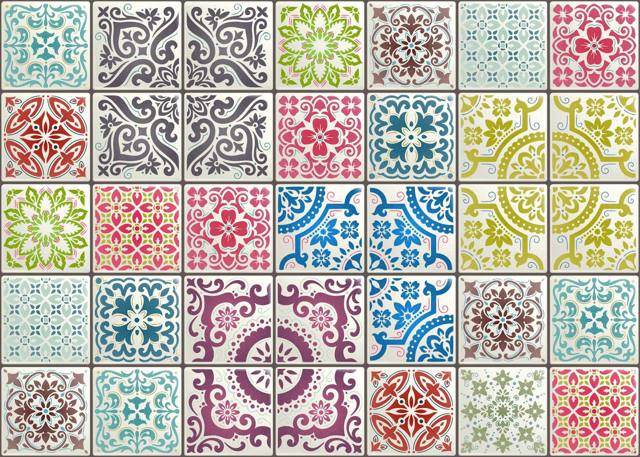 patchwork avec des motifs victoriens puzzle en ligne