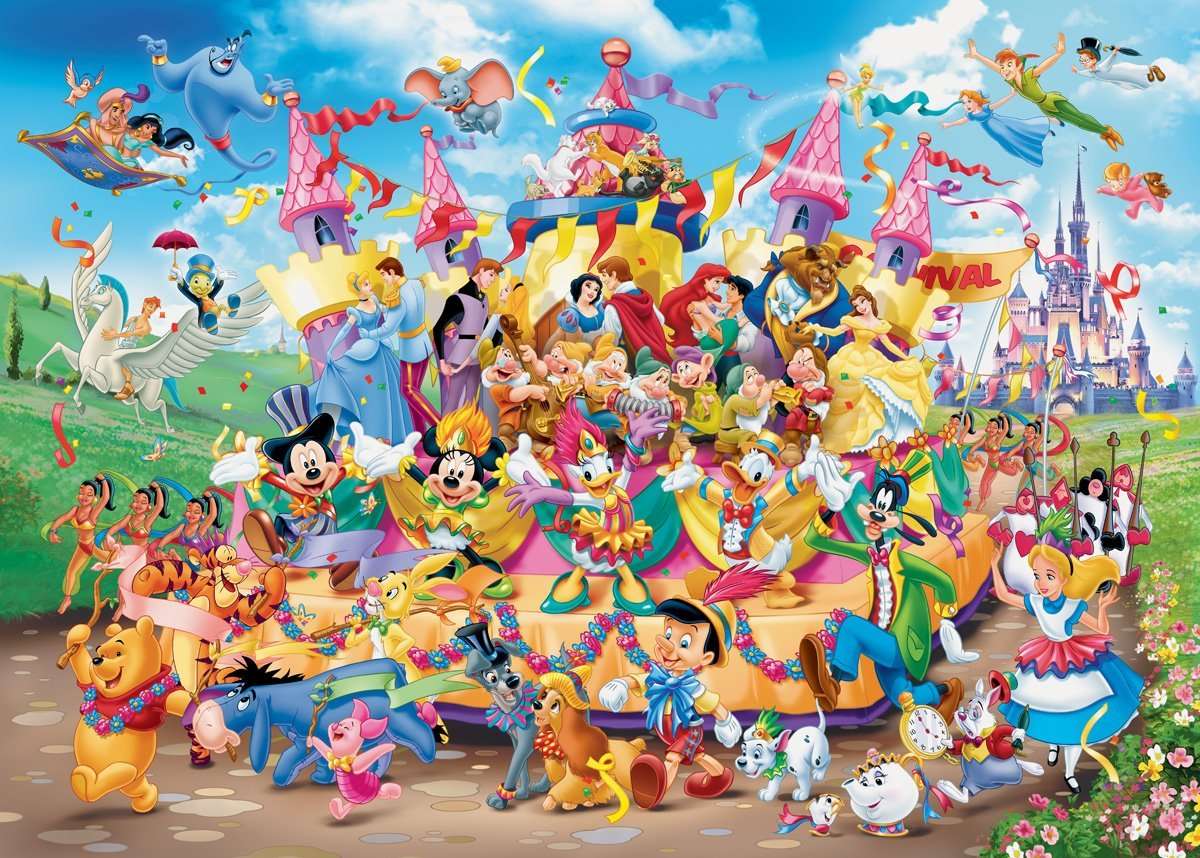 Disney oblíbené pohádky online puzzle