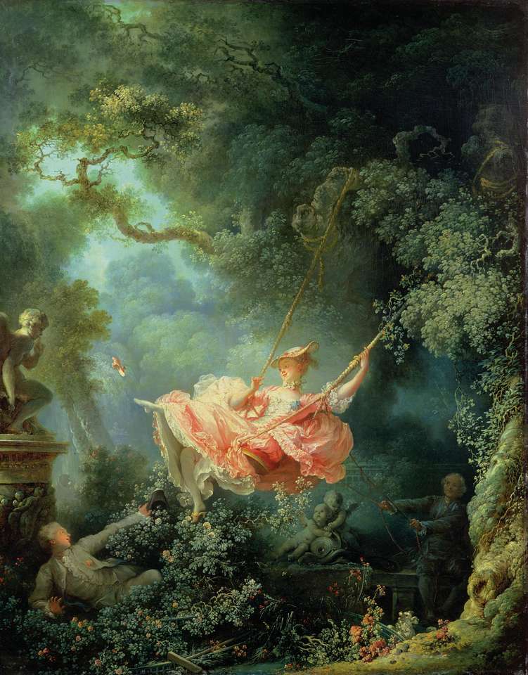 Fragonard swing puzzle online from photo