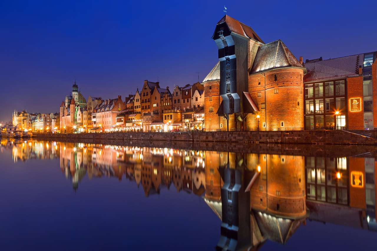 Motlawa folyó Gdańskban puzzle online fotóról