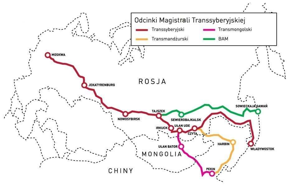Chemin de fer trans-sibérien puzzle en ligne