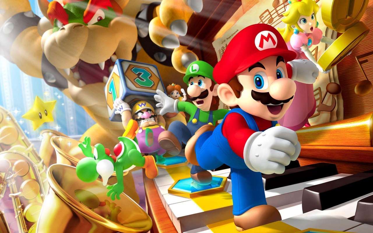 Super Mario Online-Puzzle vom Foto