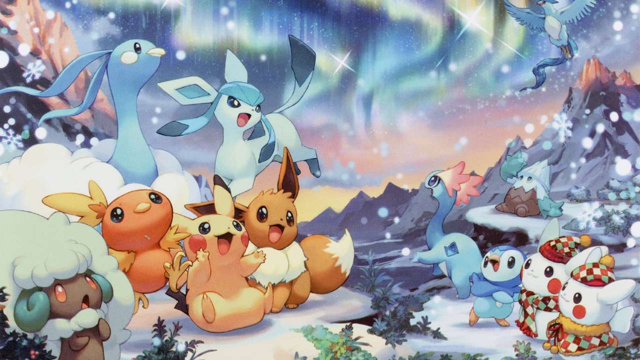 Pokemon Χριστούγεννα online παζλ