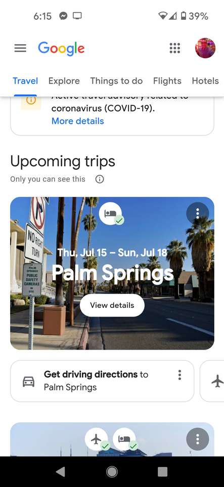 Călătoria prea Palm Springs puzzle online din fotografie