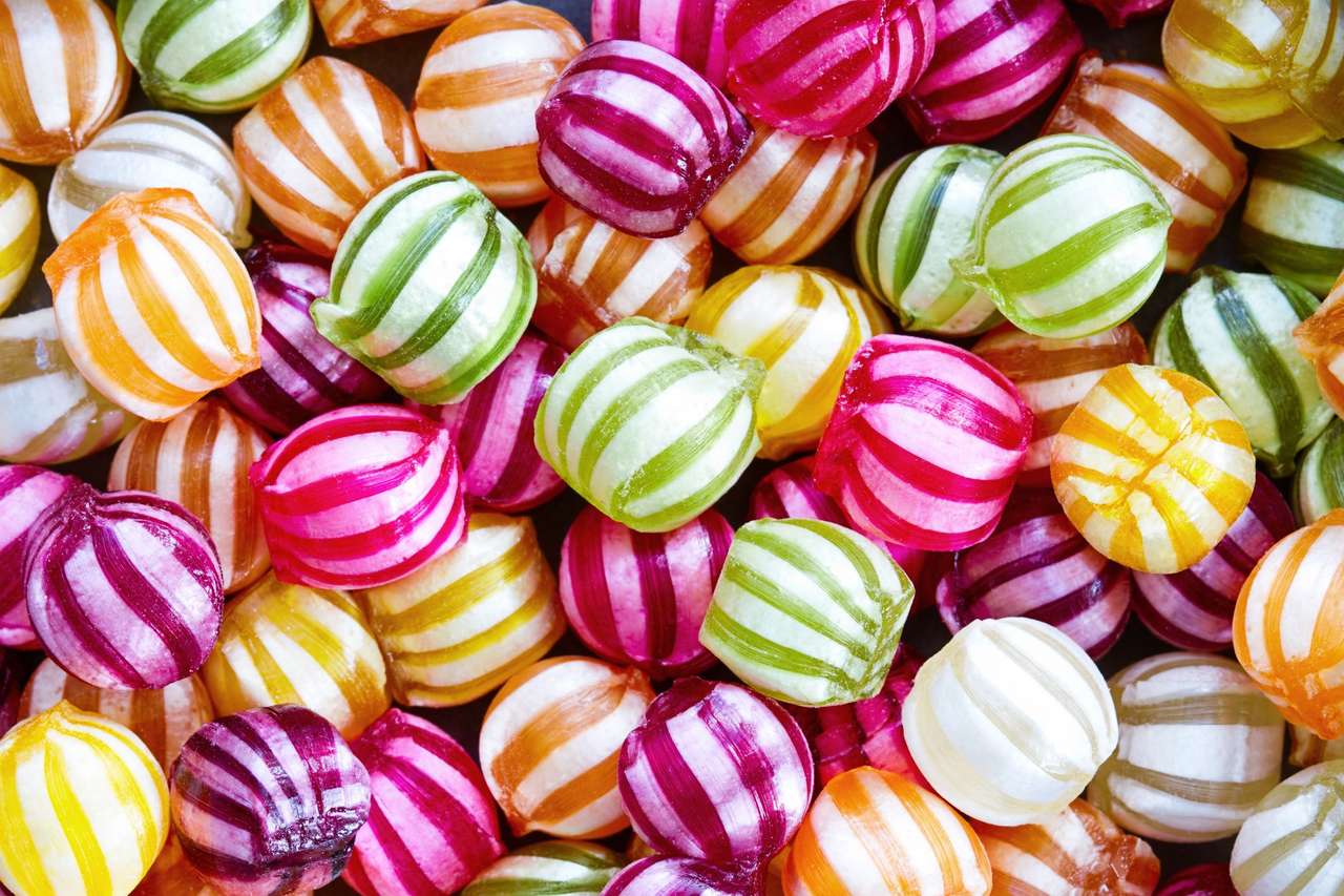 Ízletes cukorkák puzzle online fotóról