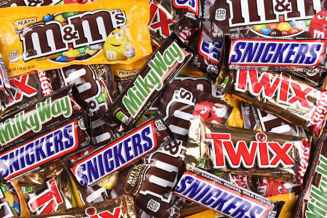 Sweet candy bars online puzzle