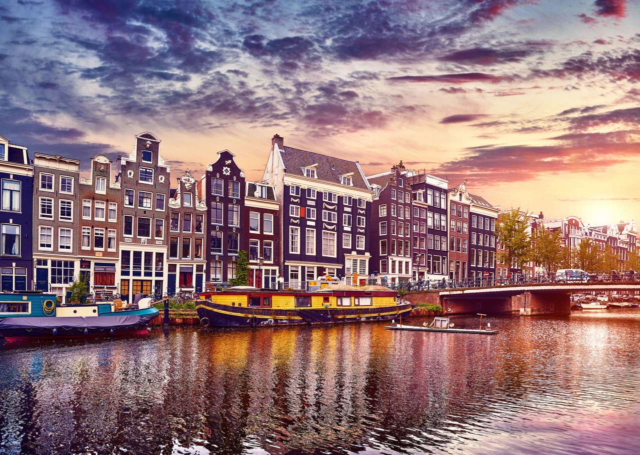 Άμστερνταμ, Ολλανδία παζλ online από φωτογραφία