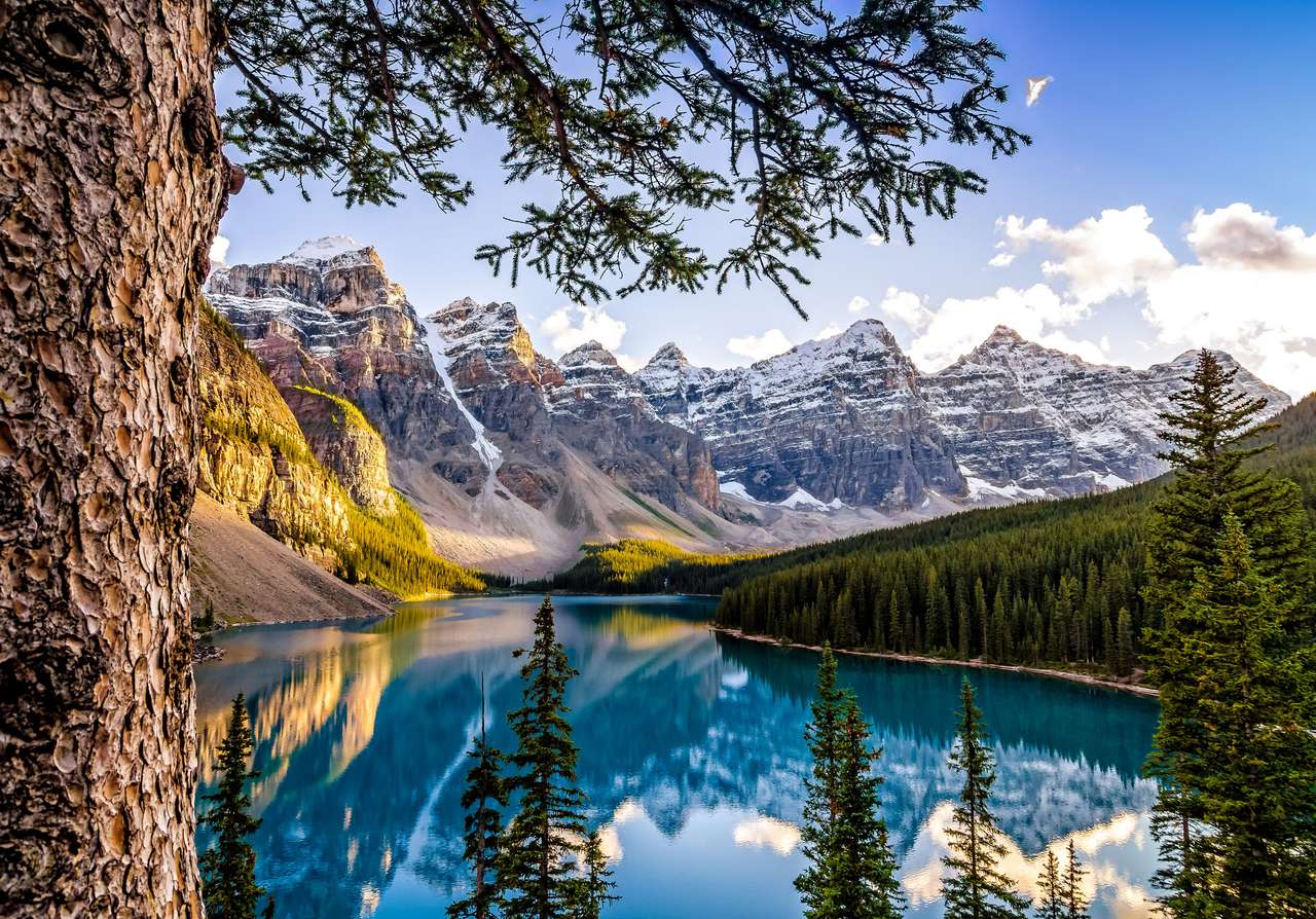 Morain lake puzzle online from photo
