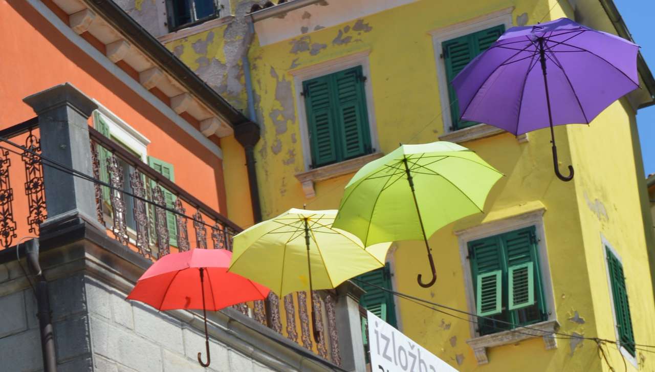 Esernyők puzzle online fotóról