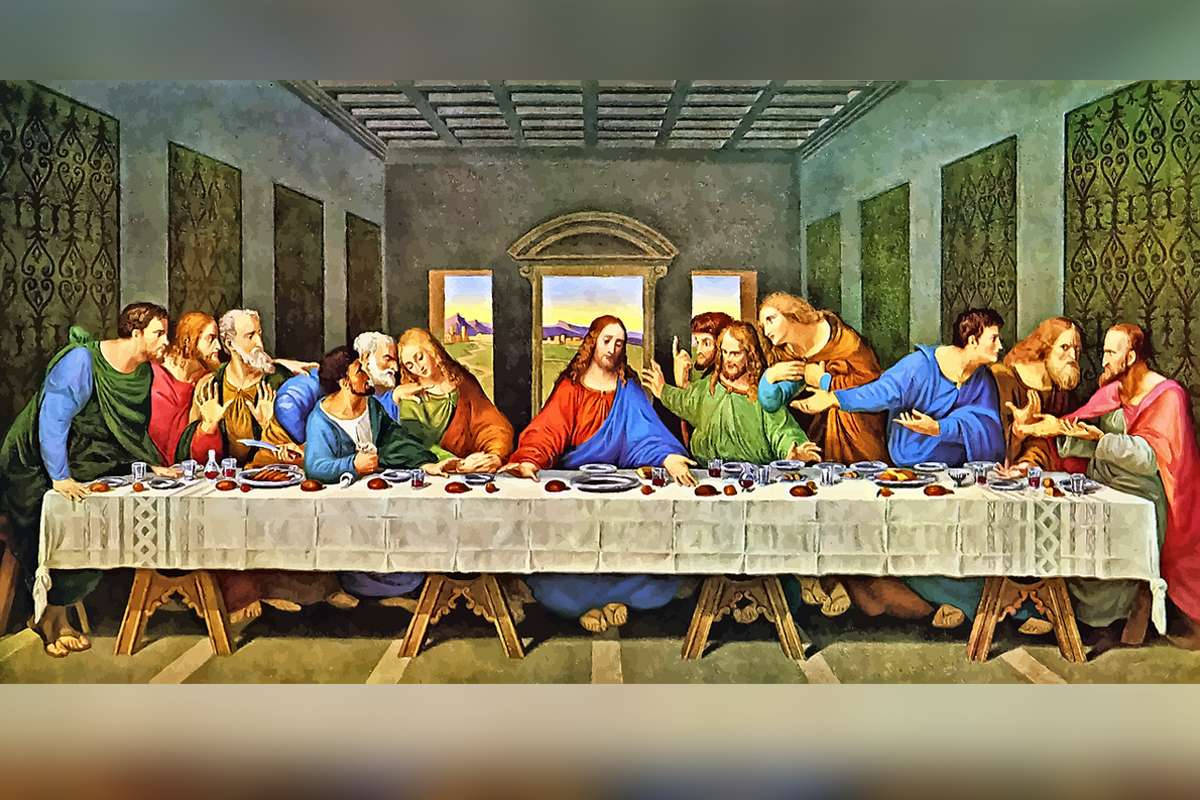 Ježíš a jeho učedníci puzzle online z fotografie