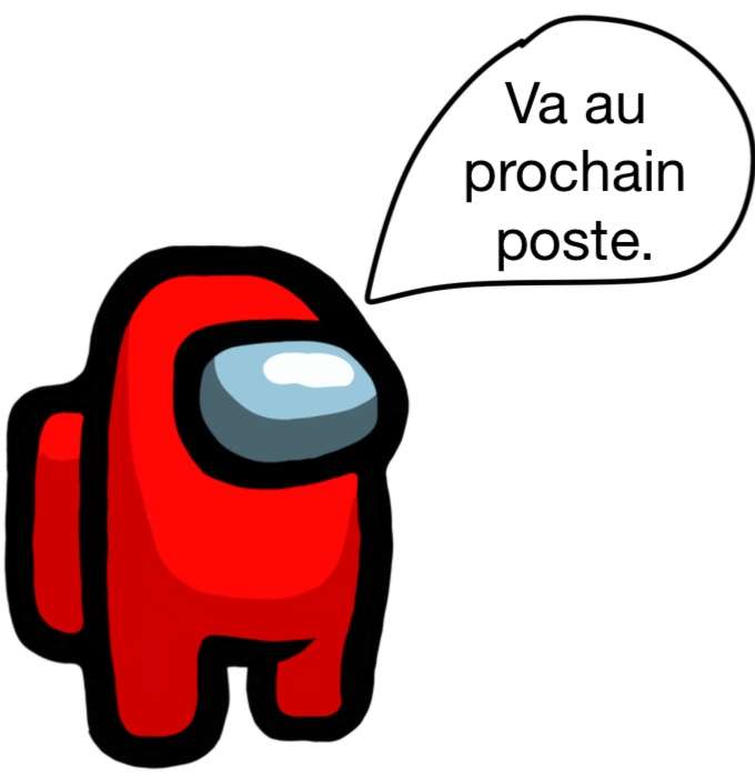 Головоломка Va au prochain poste онлайн пазл
