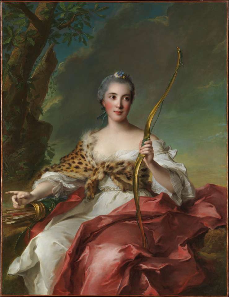 Madame de Maison-Rouge as Diana puzzle online from photo