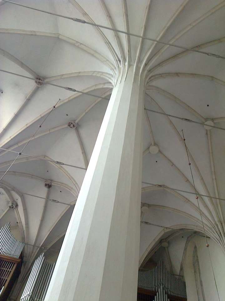 Kerk plafond in Wiślica puzzel online van foto