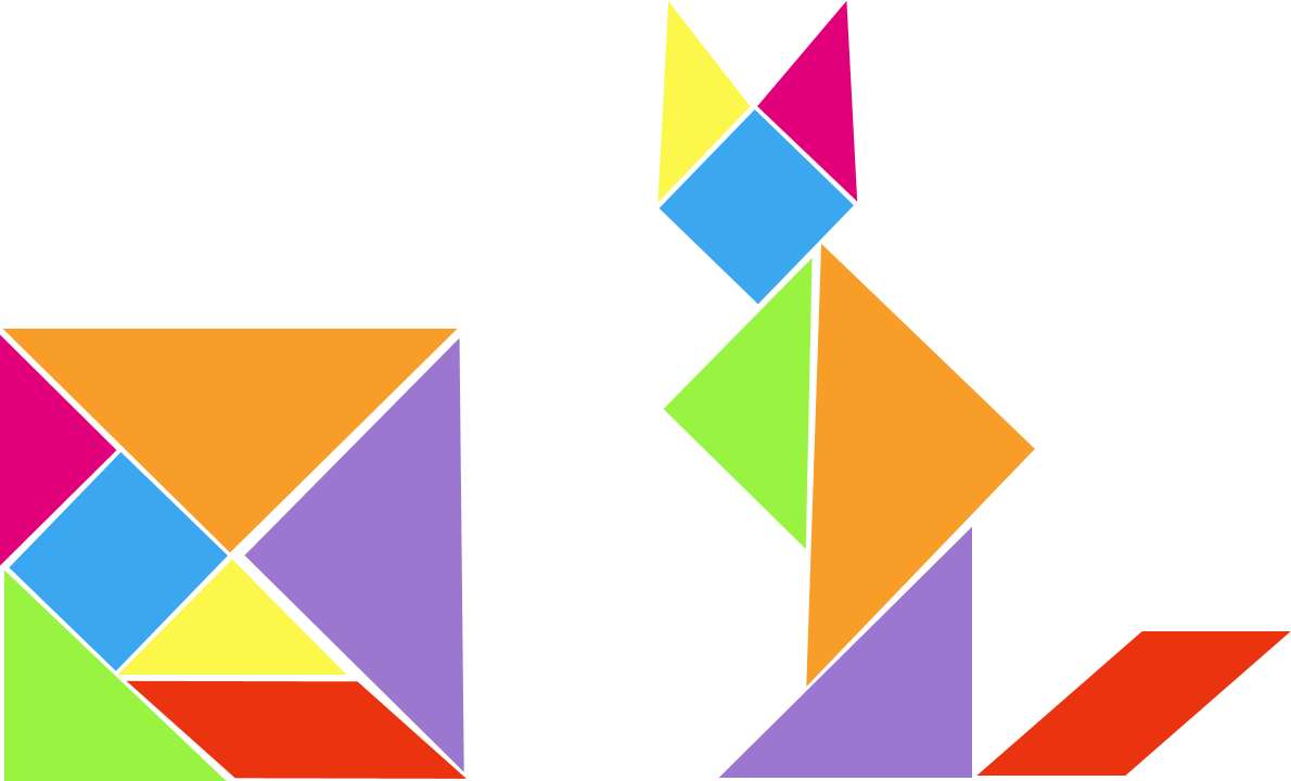 Triunghiuri și patrulatere puzzle online