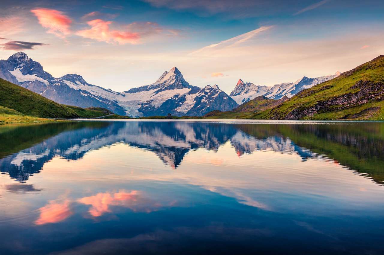 Bachalpsee lake puzzle online from photo