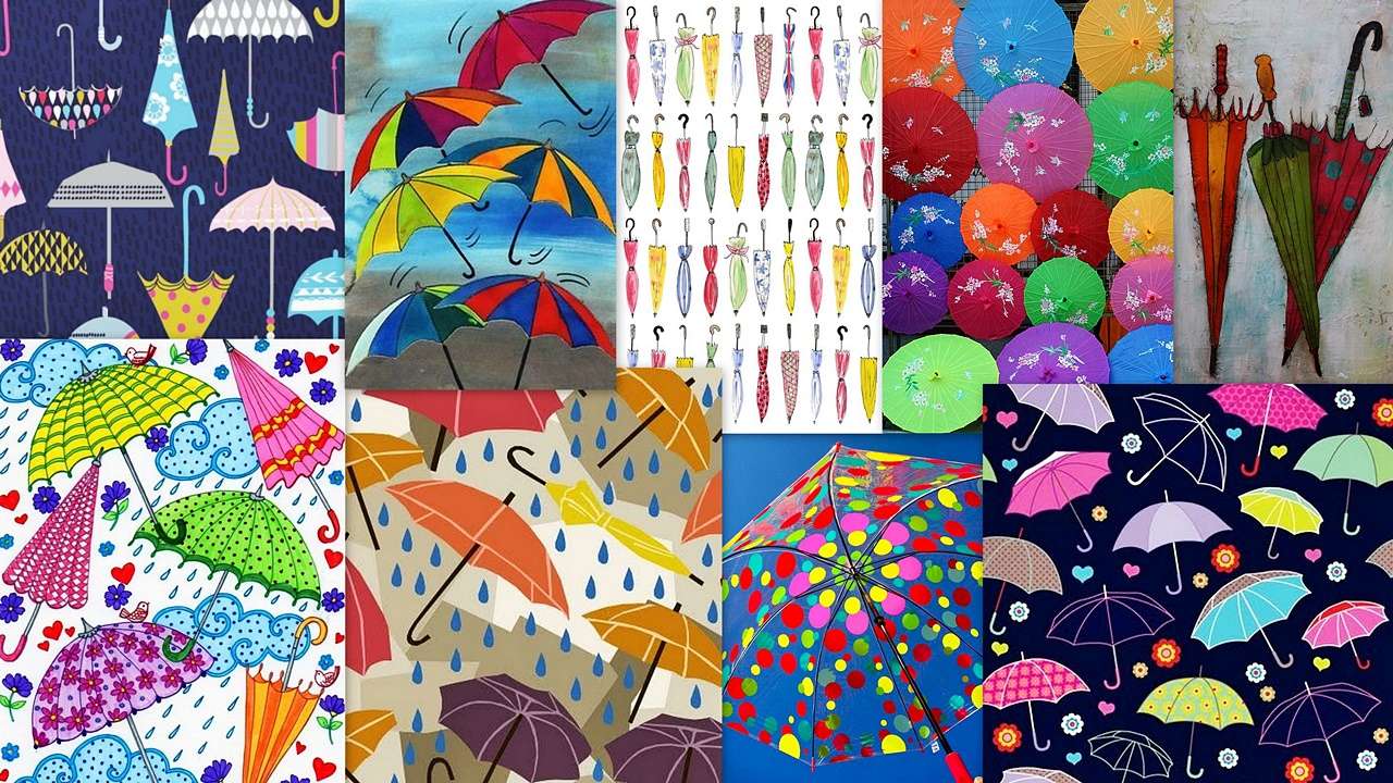 Esernyők online puzzle