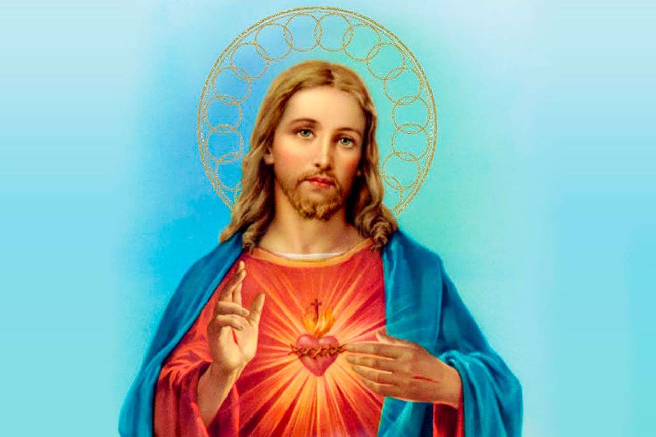 Sacro Sacred Heart of Gesù puzzle online da foto