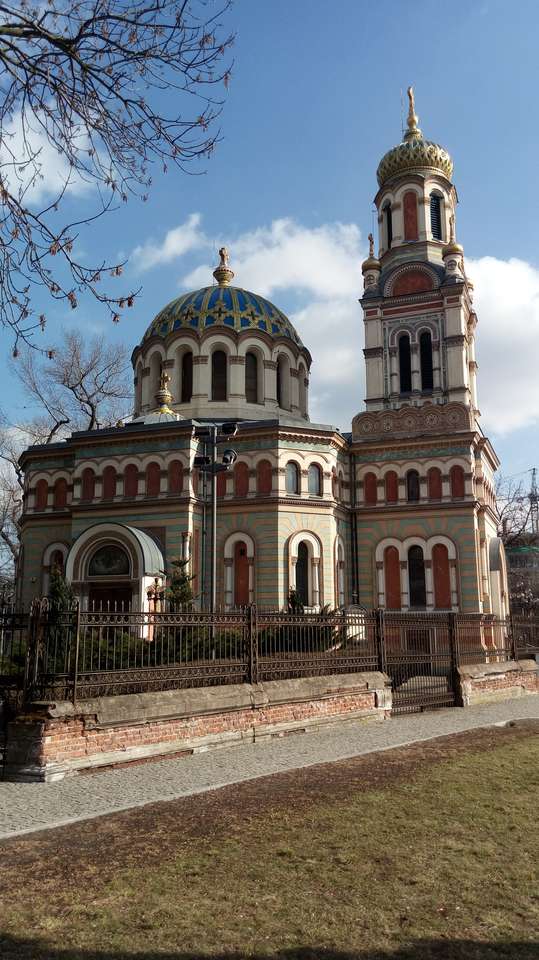 Église orthodoxe à łódź puzzle en ligne à partir d'une photo