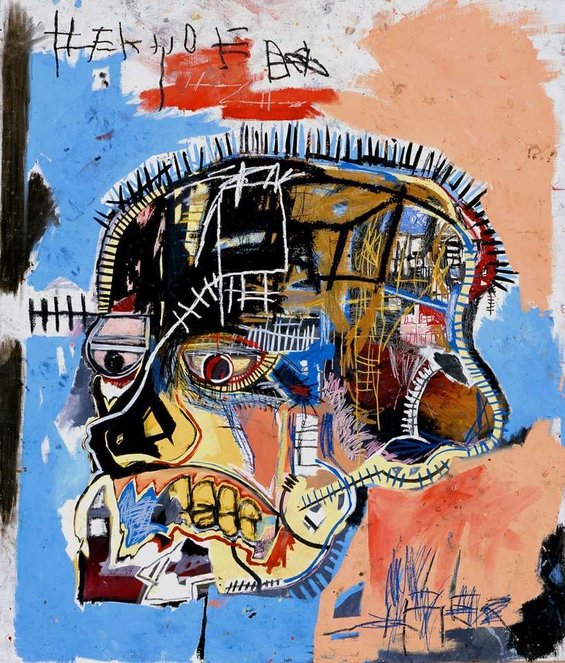Basquiatisk målning pussel online från foto