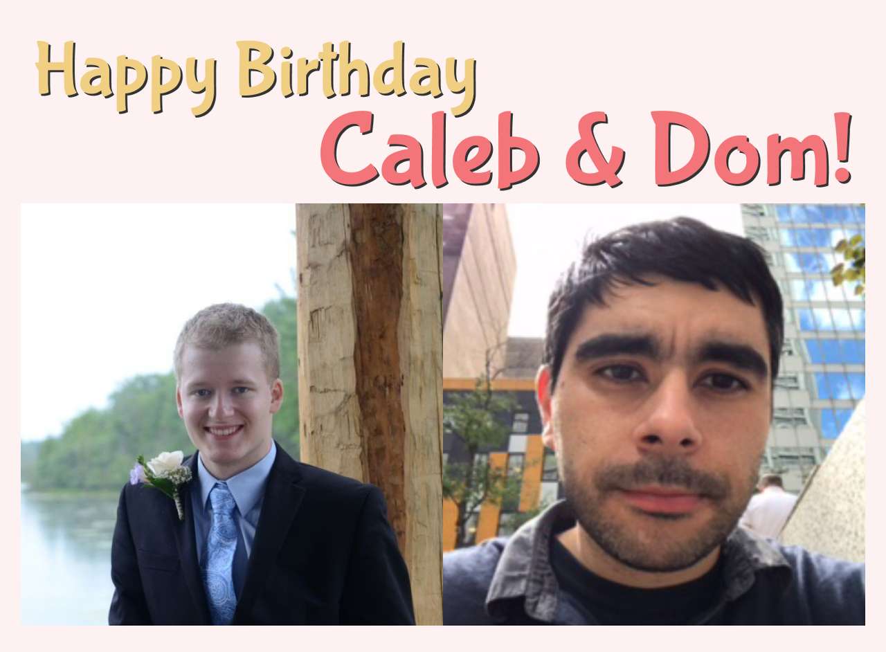 Grattis på födelsedagen Caleb & Dom Pussel online