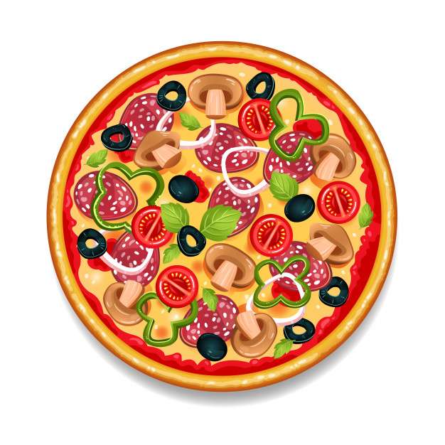 пицца пазл онлайн-пазл