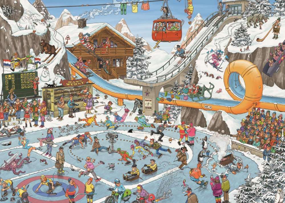 Jan Van Haasteen zimní sporty online puzzle