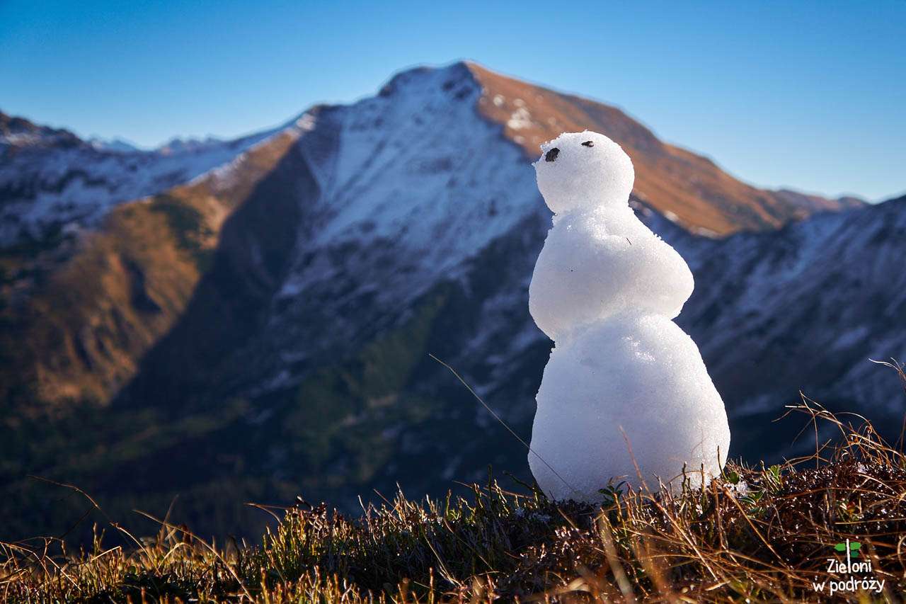 sneeuwpop en zo puzzel online van foto