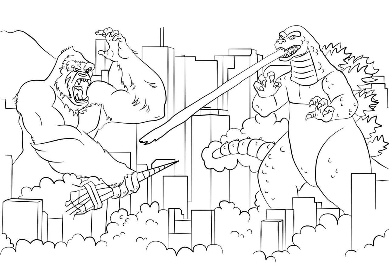Godzilla puzzle online din fotografie