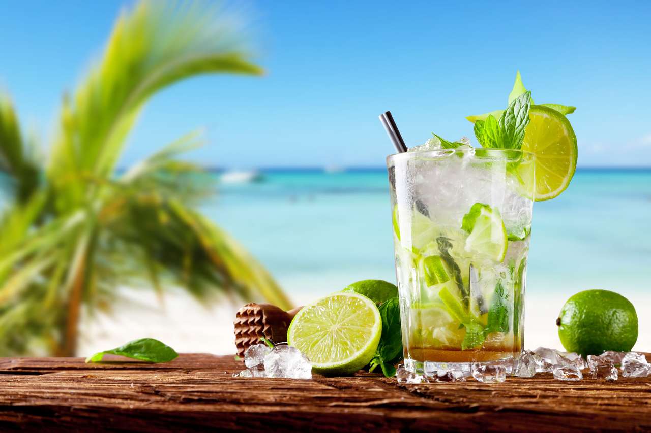 Mojito Drink op hout online puzzel