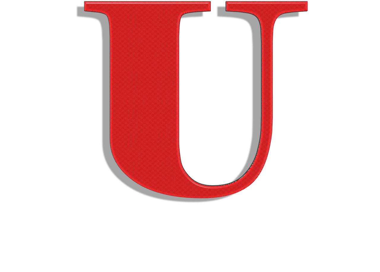 Letter U puzzle online from photo