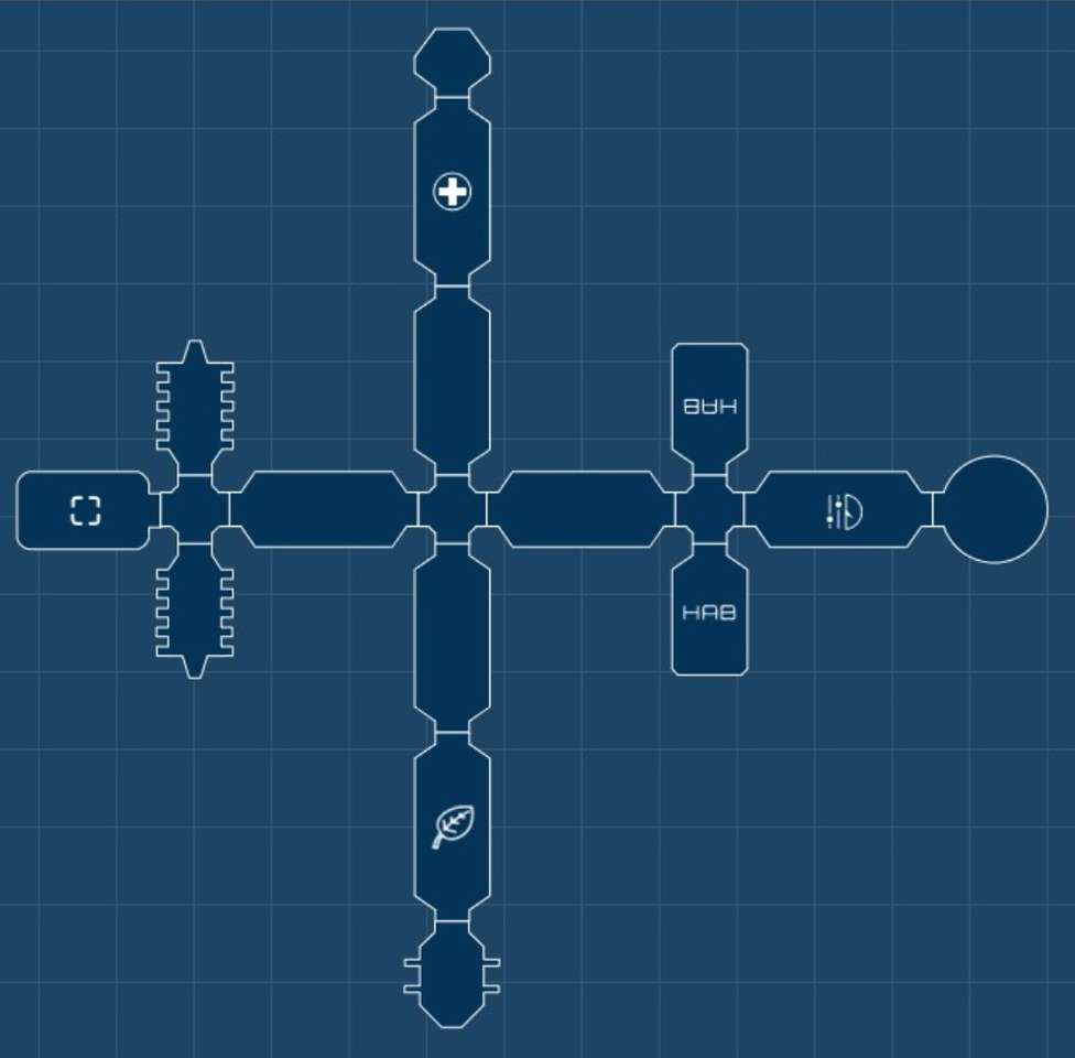 Plans de la station spatiale puzzle en ligne à partir d'une photo