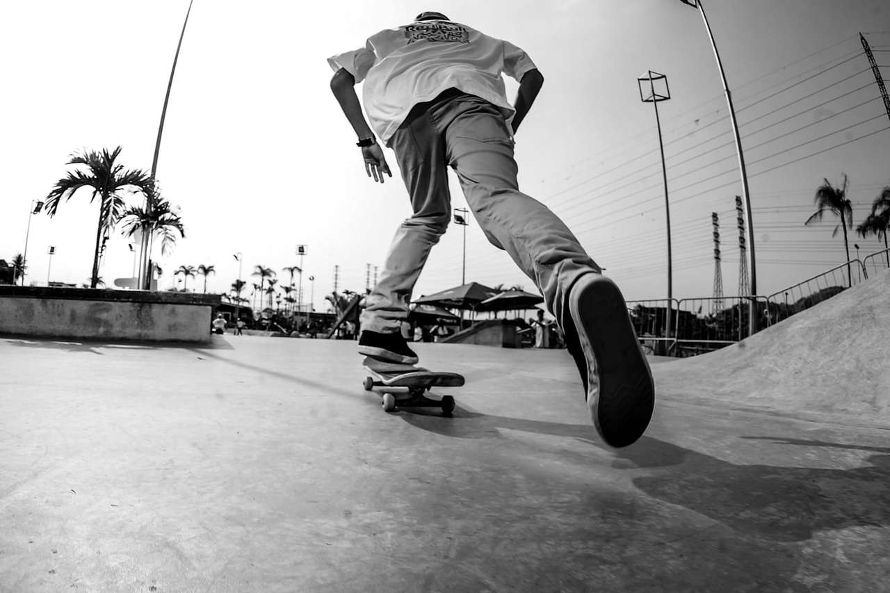 Skateboard puzzel online van foto
