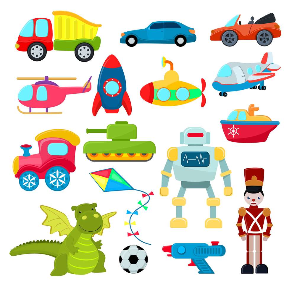 Kids toys puzzle online from photo