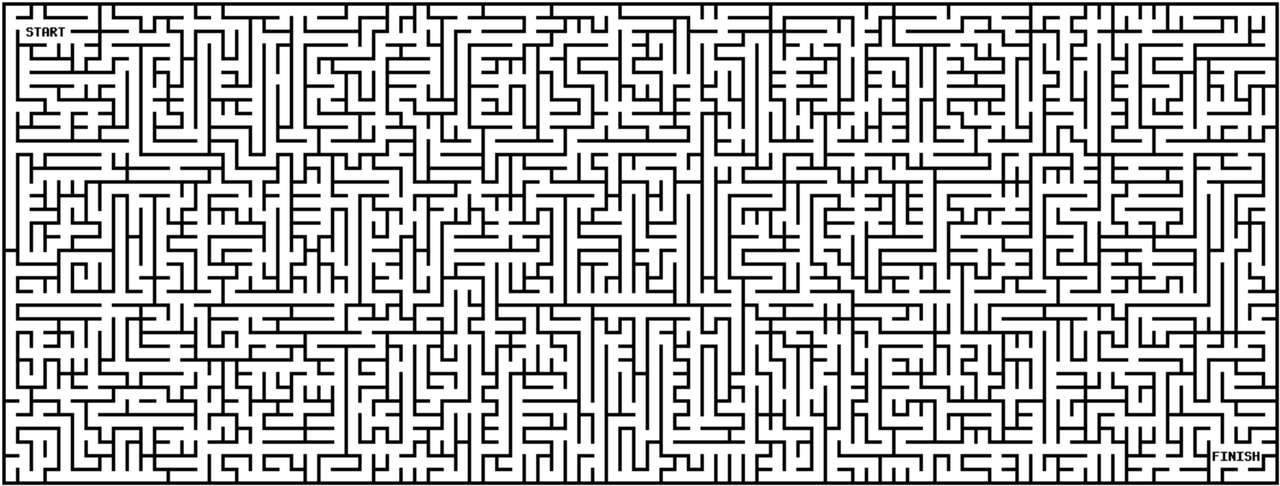 Le labyrinthe de la ligne la plus difficile jamais puzzle en ligne à partir d'une photo