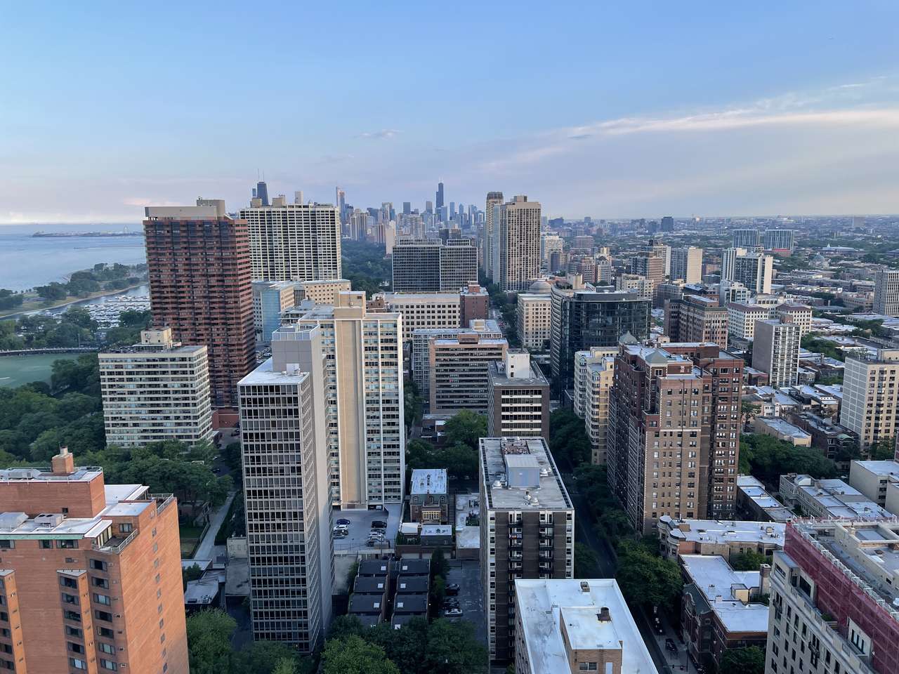 Chicago-Skyline Online-Puzzle vom Foto
