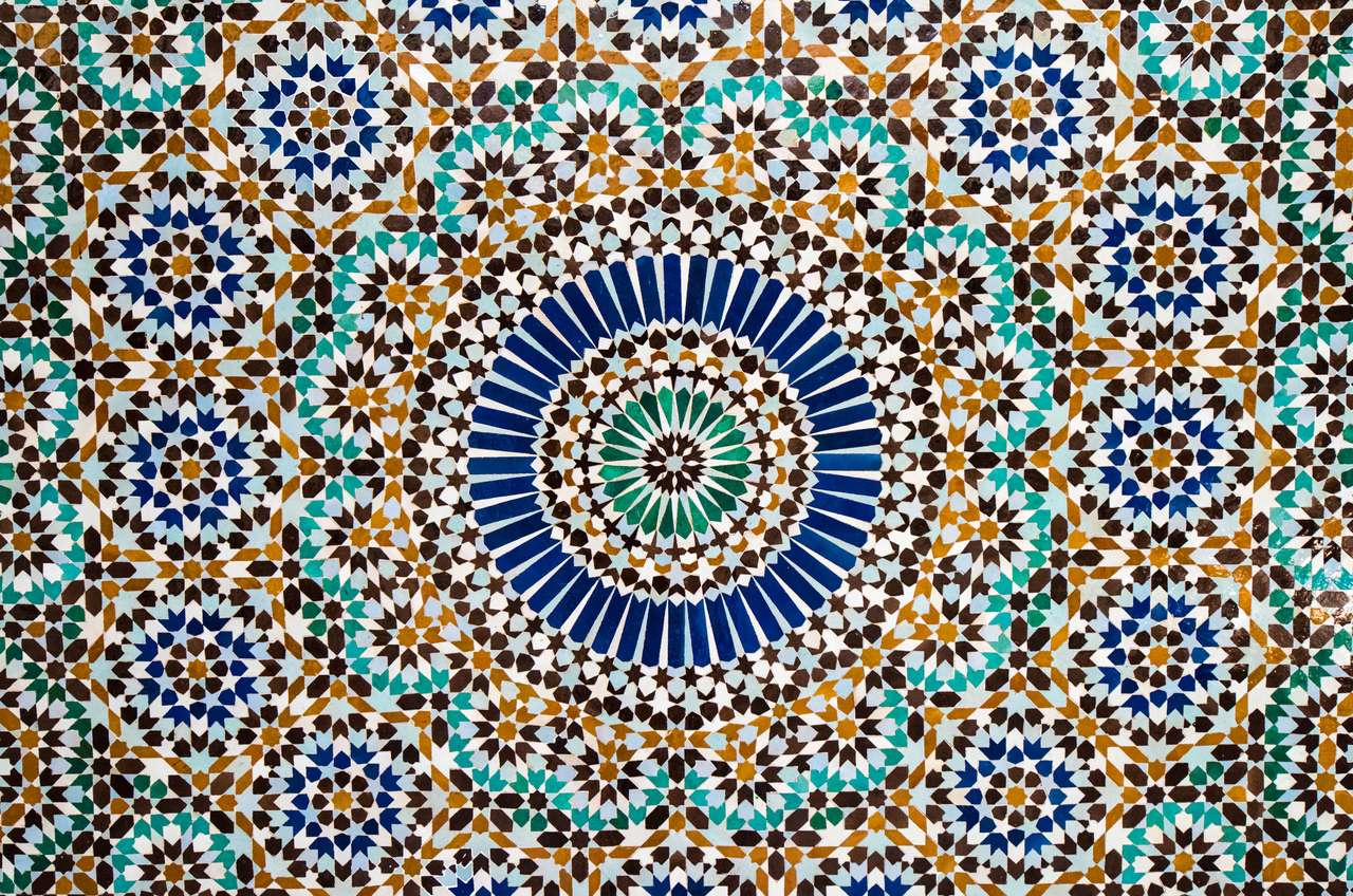 Beautiful Moroccan style tiles online puzzle
