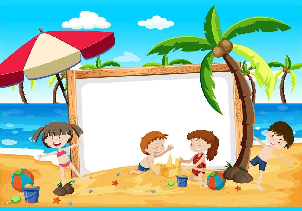 Summer time puzzle online from photo