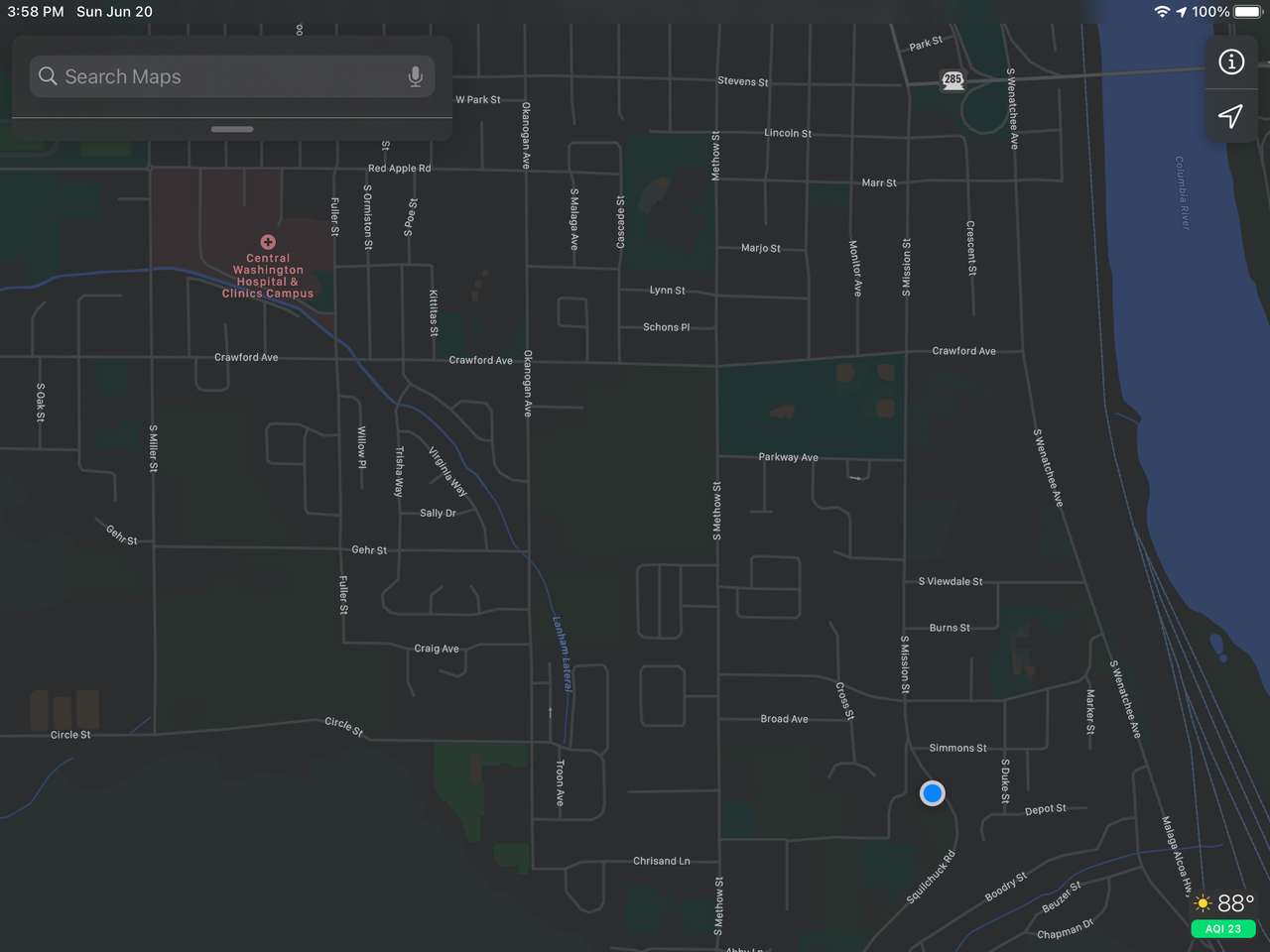 Wenatchee karta pussel online från foto