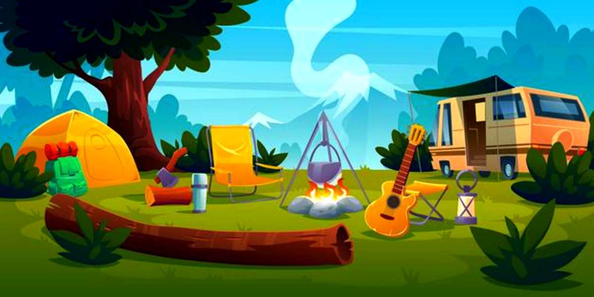 Camping distracție puzzle online