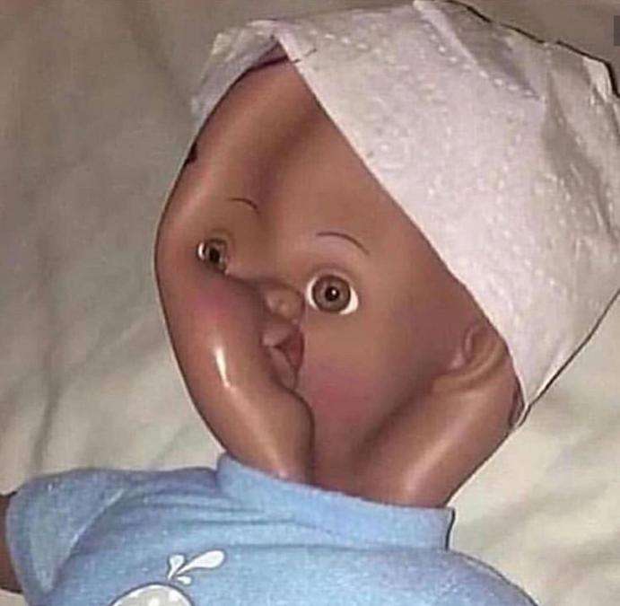 baby squish ansikte pussel online från foto