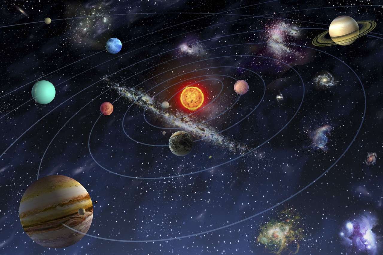 Ηλιακό σύστημα παζλ online από φωτογραφία